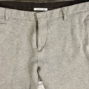 Helmut Lang Light Gray Flat Front Men's Pants 34